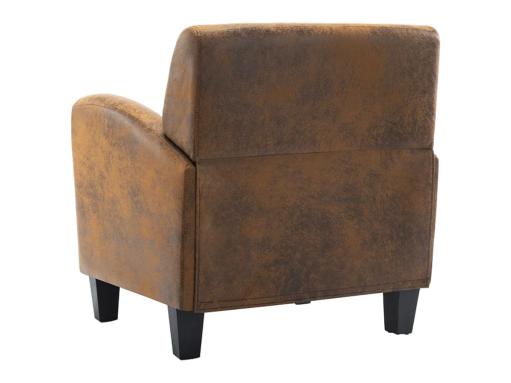 Sillón marrón 70x69x72 cm piel sintética