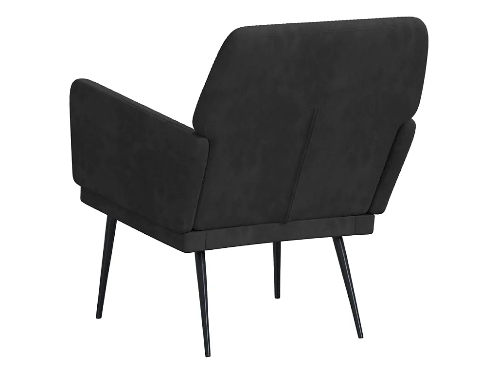Sessel Schwarz 62x79x79 cm Samt