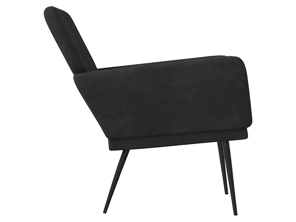 Sessel Schwarz 62x79x79 cm Samt