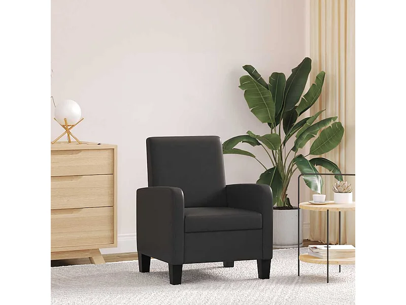 Fauteuil Noir Similicuir