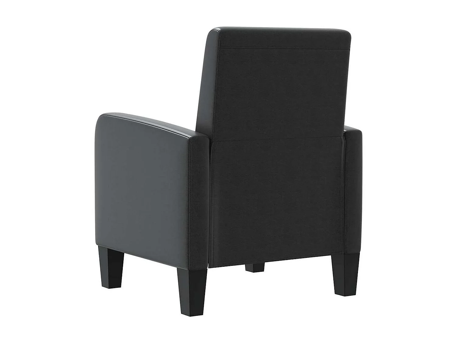 Sessel Schwarz Kunstleder