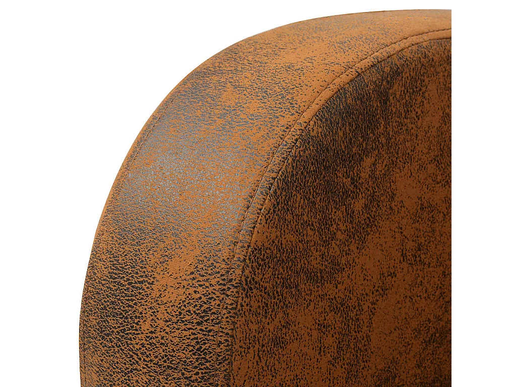 Sessel Braun Wildleder-Optik