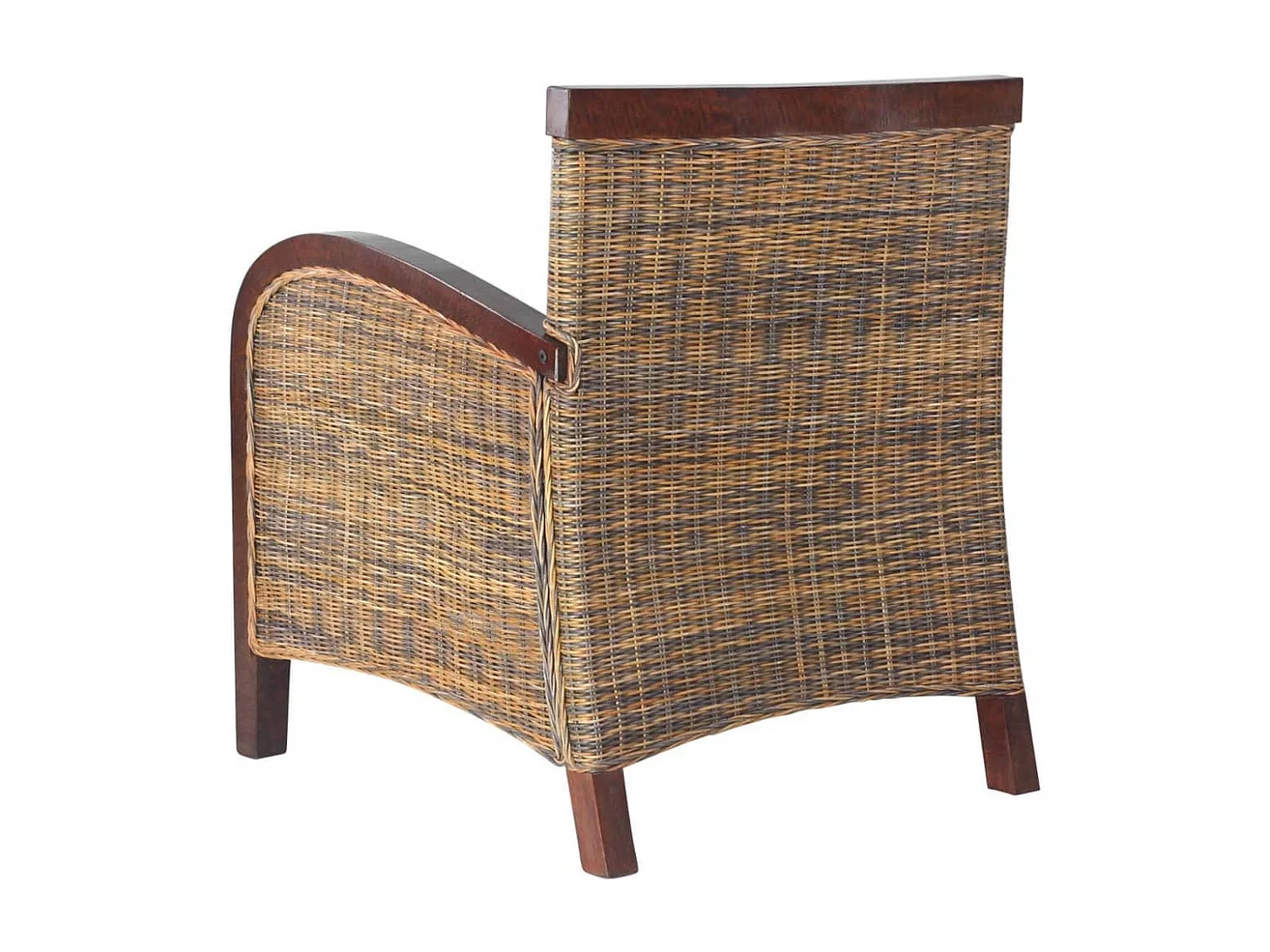 Poltrona in Rattan Intrecciato a Mano