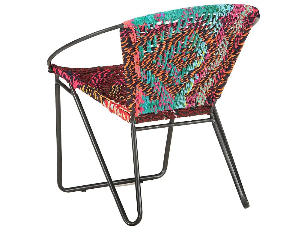 Chaise ronde Chindi Multicolore Tissu