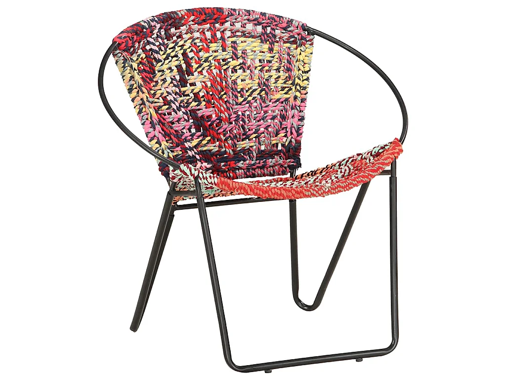 Sedia Acapulco Multicolore in Tessuto Chindi