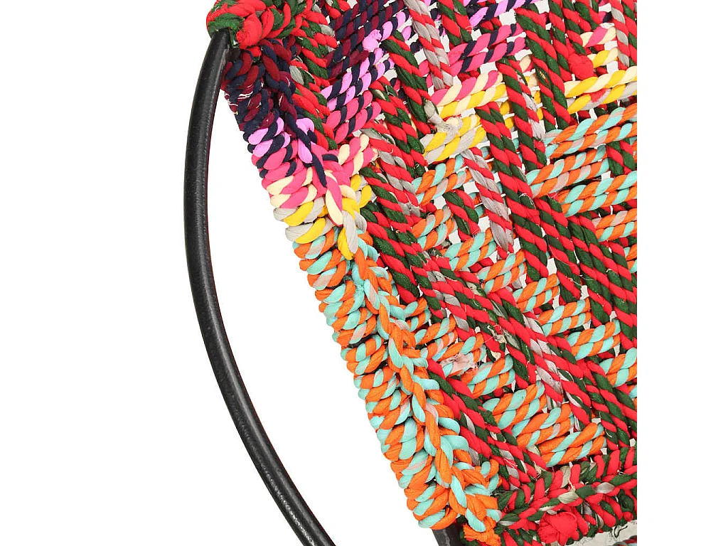 Chaise ronde Chindi Multicolore Tissu