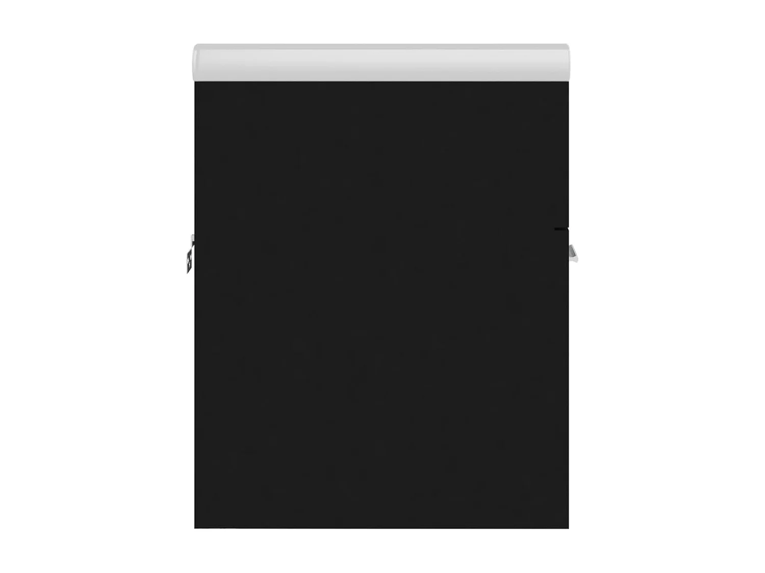 Armoire d'évier avec lavabo intégré Noir Aggloméré