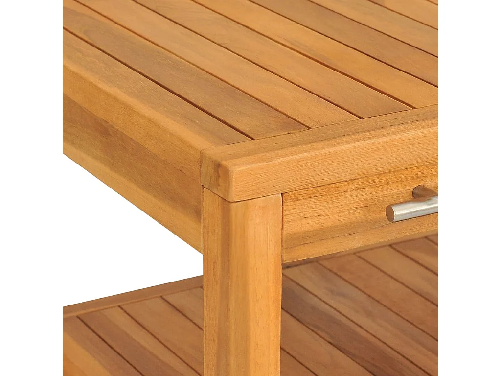 Waschtisch mit 2 Ablagen 74x45x75 cm Massivholz