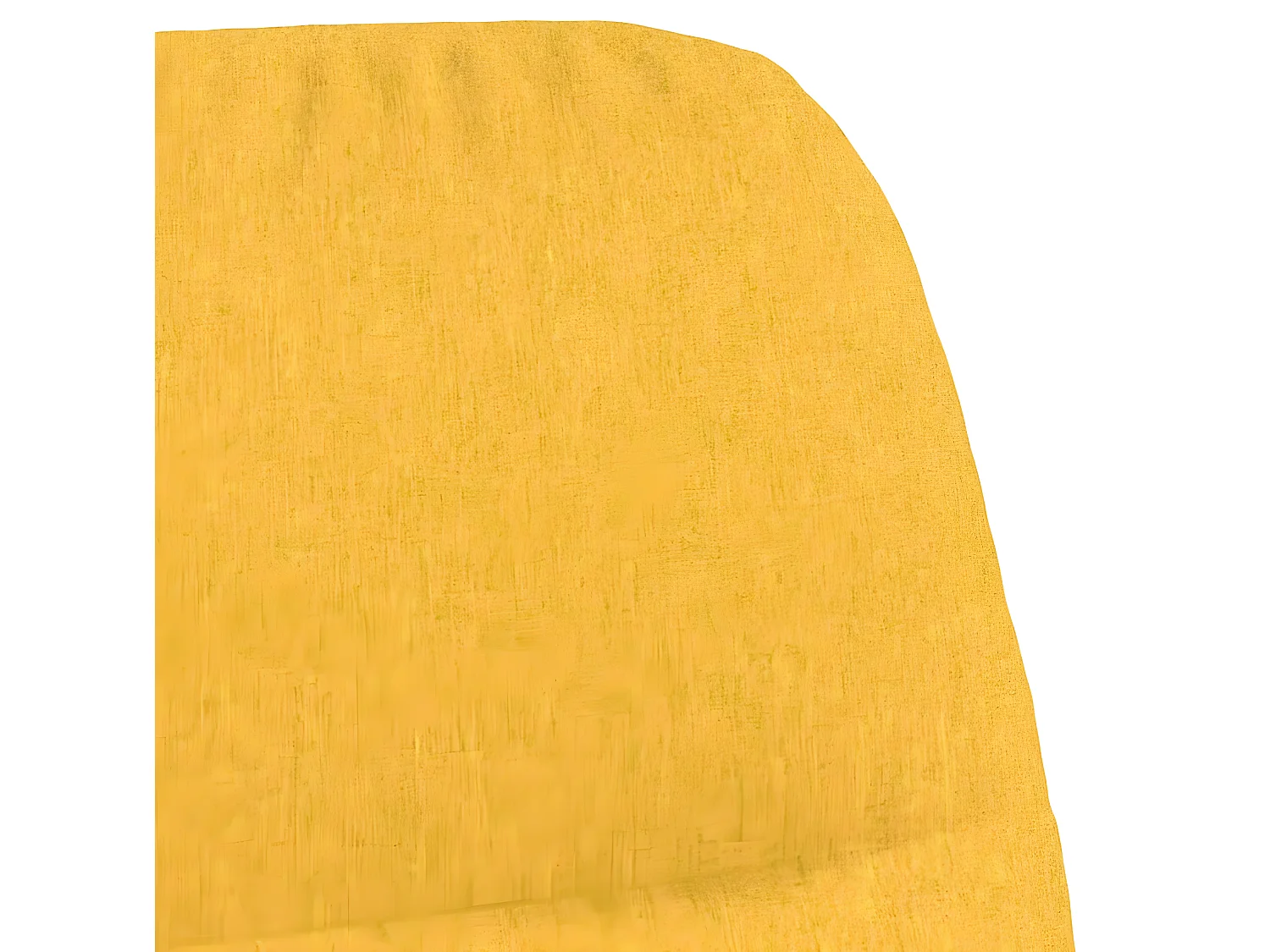 Chaise à bascule avec repose-pied Jaune moutarde Tissu