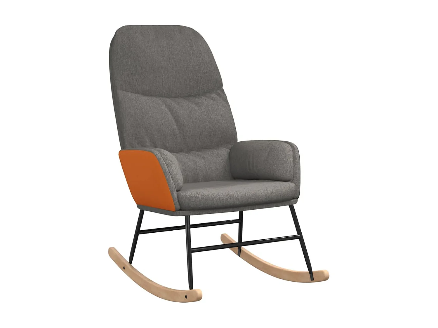 Chaise à bascule Gris clair Tissu