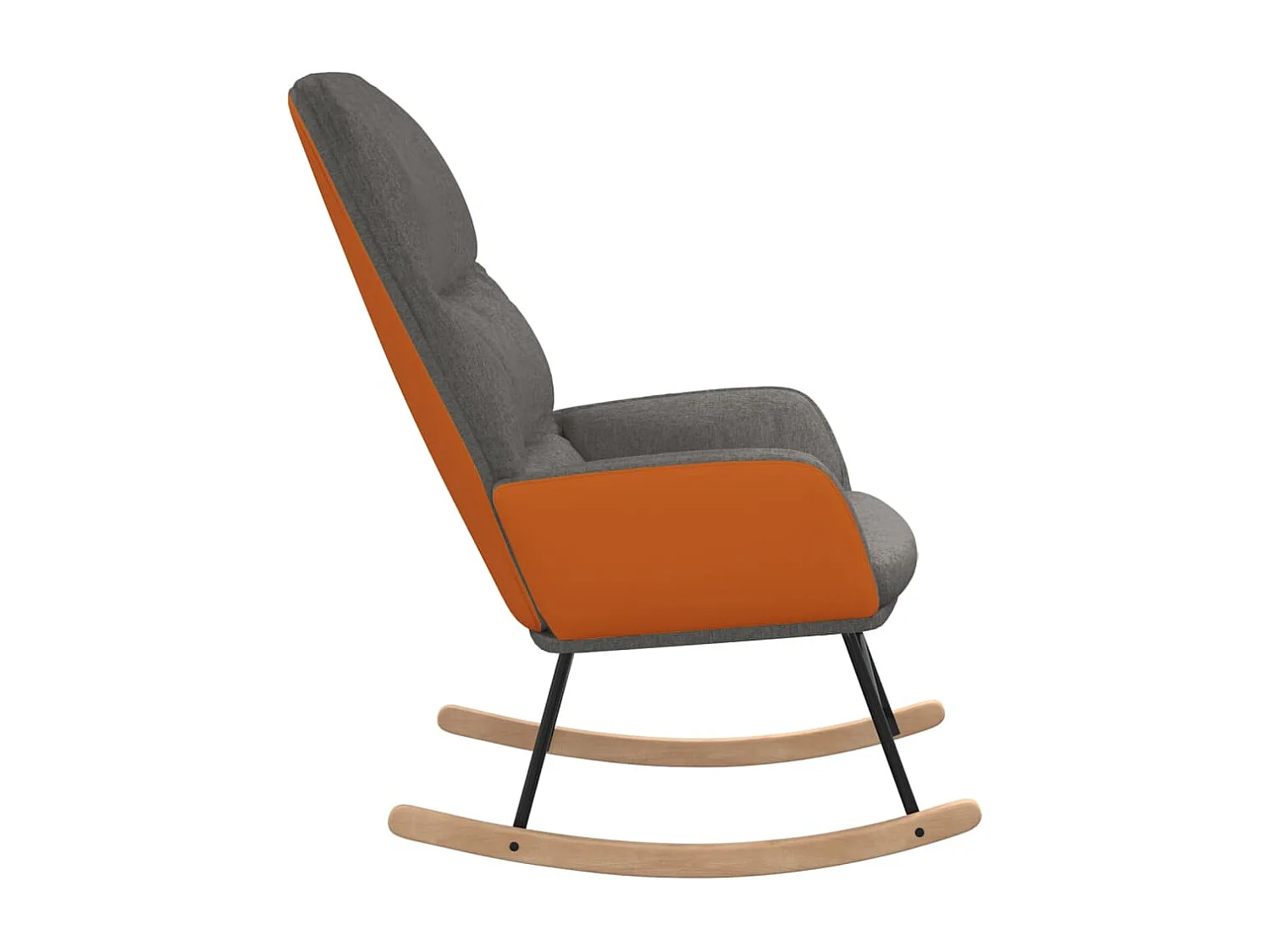 Chaise à bascule Gris clair Tissu