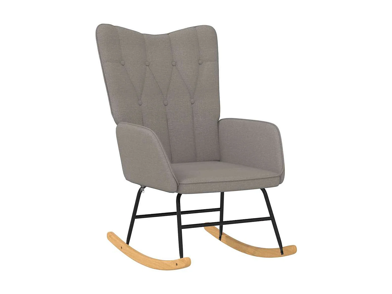 Chaise à bascule Taupe Tissu