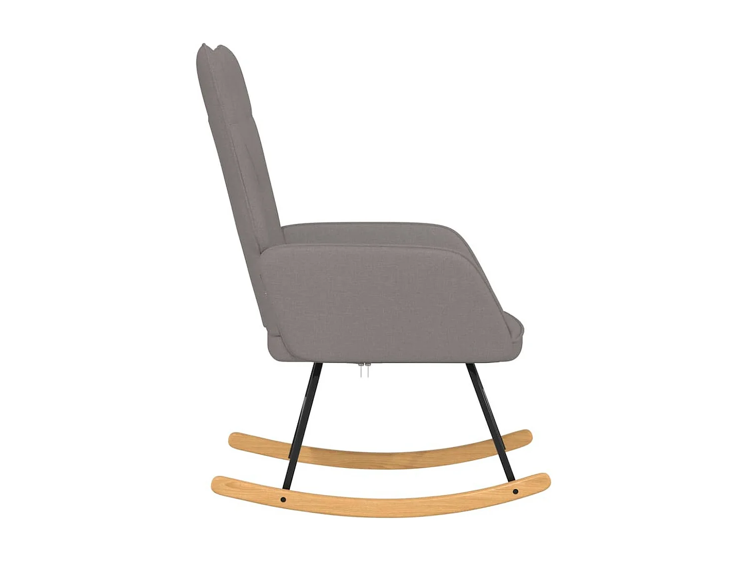 Chaise à bascule Taupe Tissu