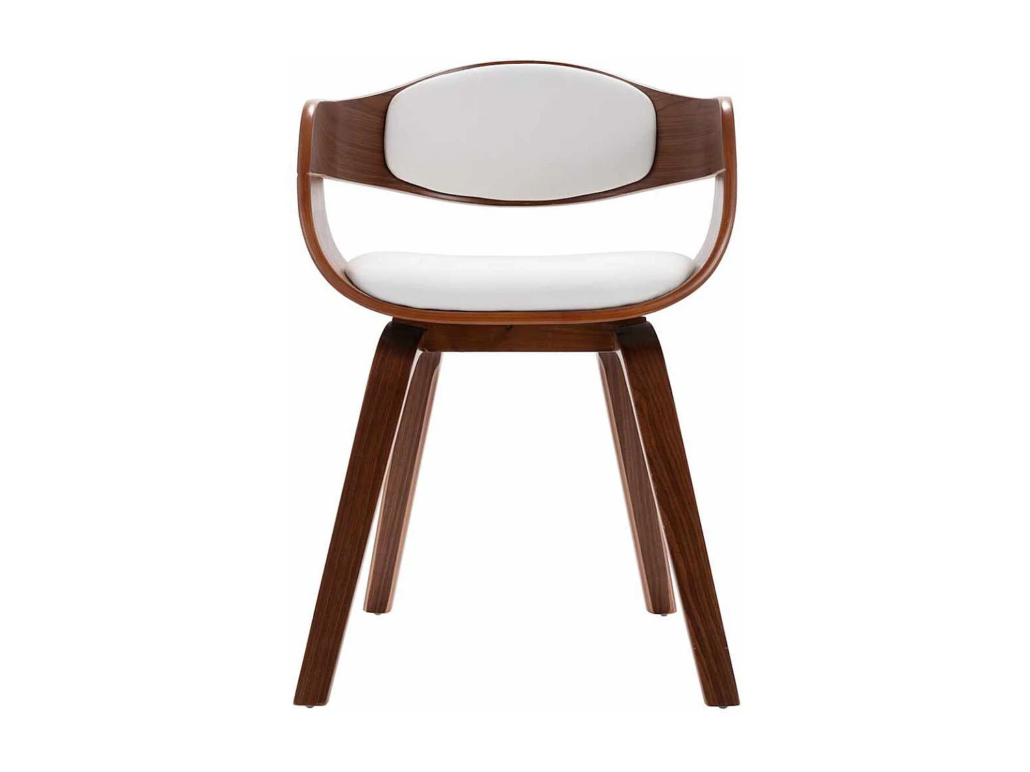 Eetkamerstoelen 2 st gebogen hout en kunstleer