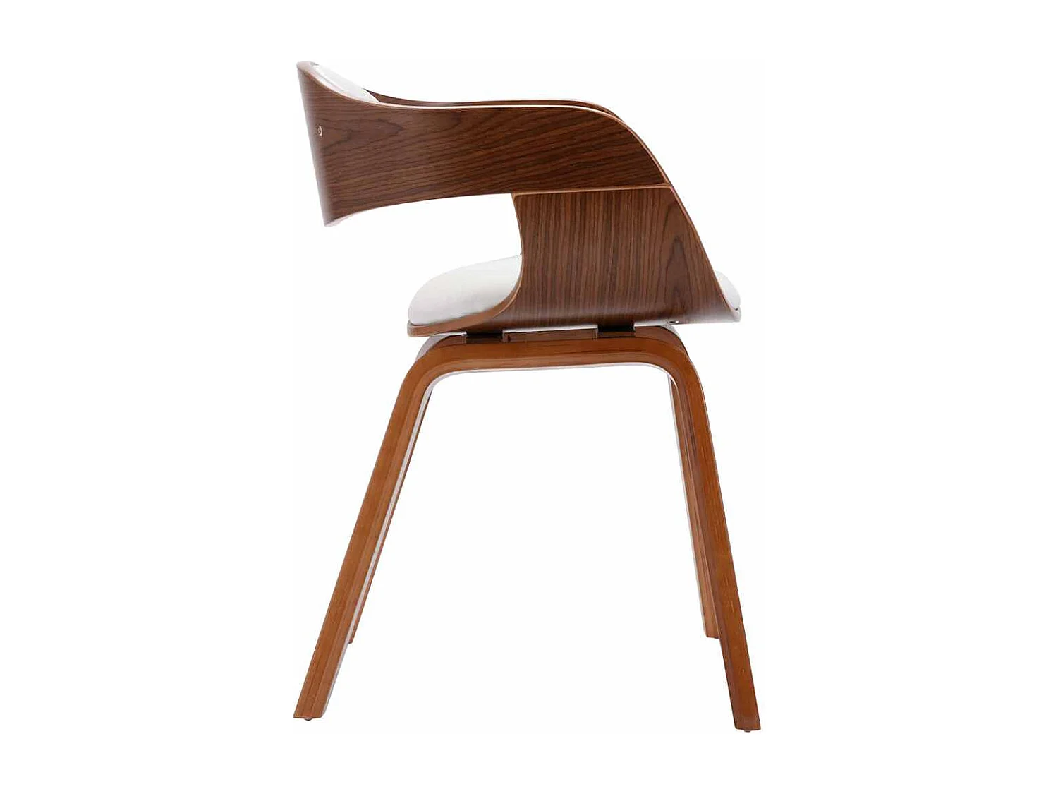 Eetkamerstoelen 2 st gebogen hout en kunstleer