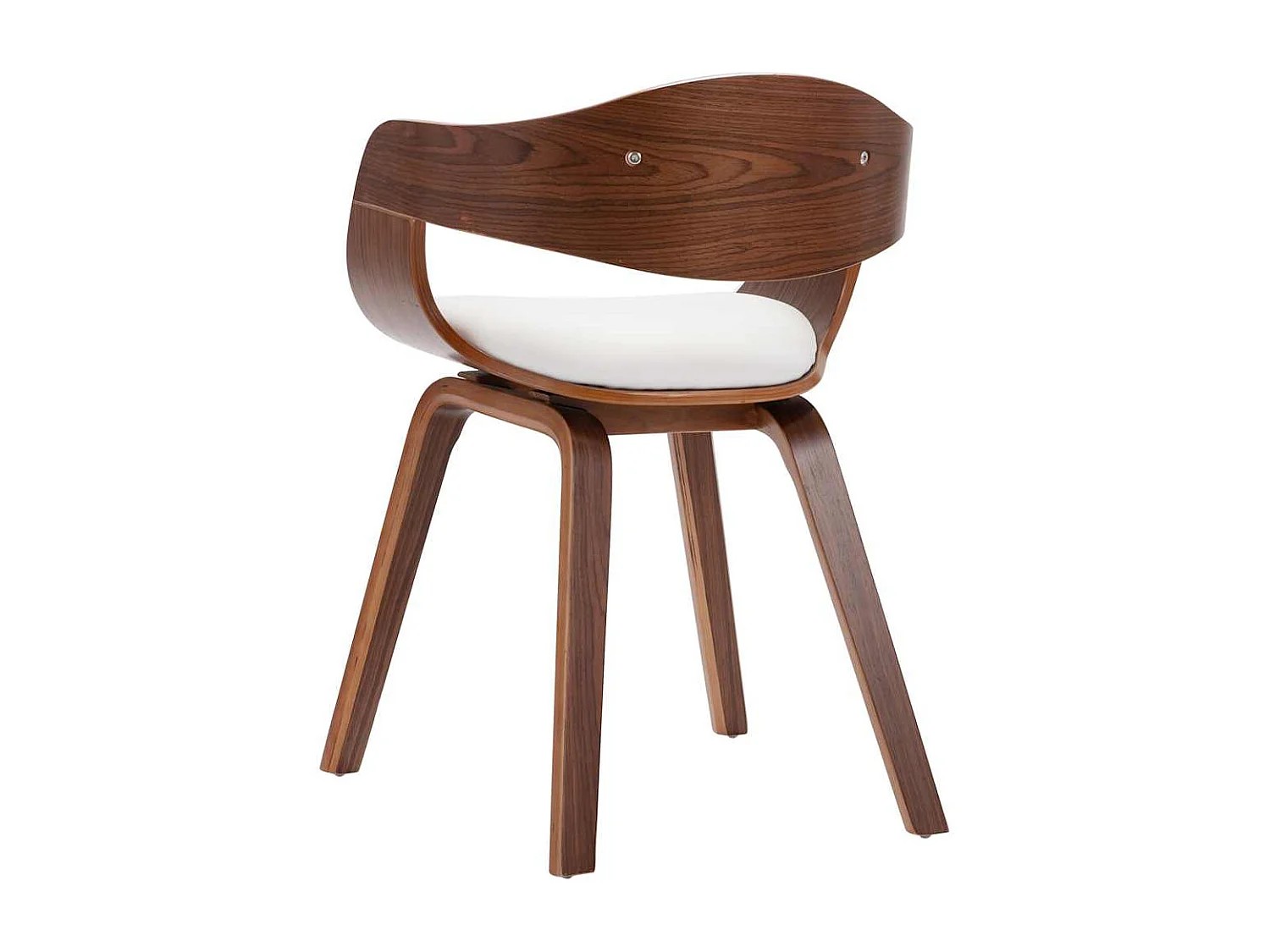 Eetkamerstoelen 2 st gebogen hout en kunstleer