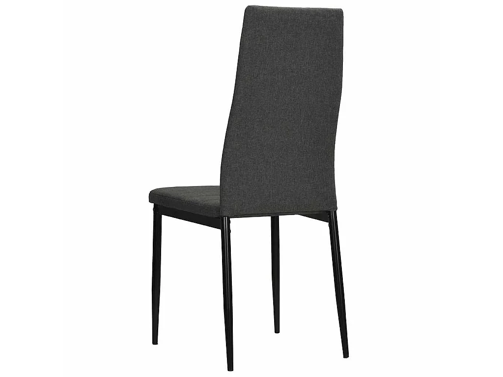 Esszimmerstühle 2 Stk. Dunkelgrau Stoff