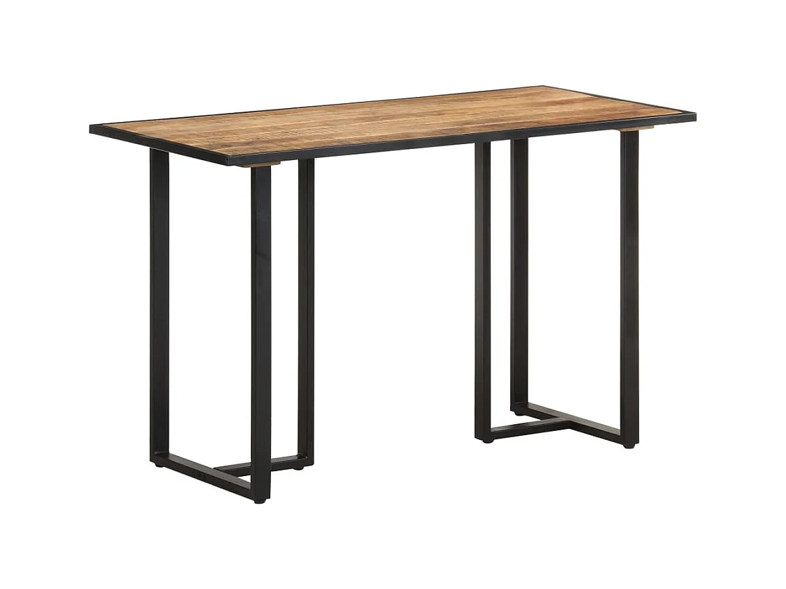 Table à manger 120 cm Bois de manguier brut