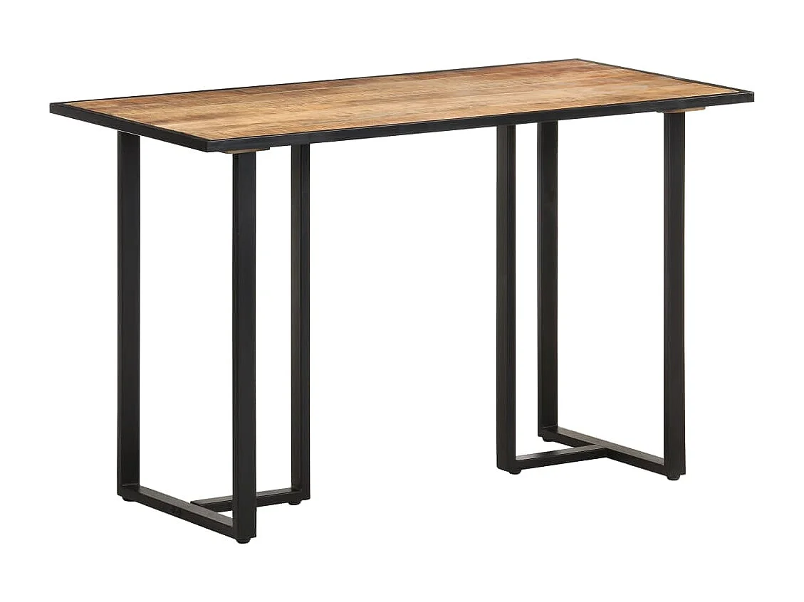 Table à manger 120 cm Bois de manguier brut