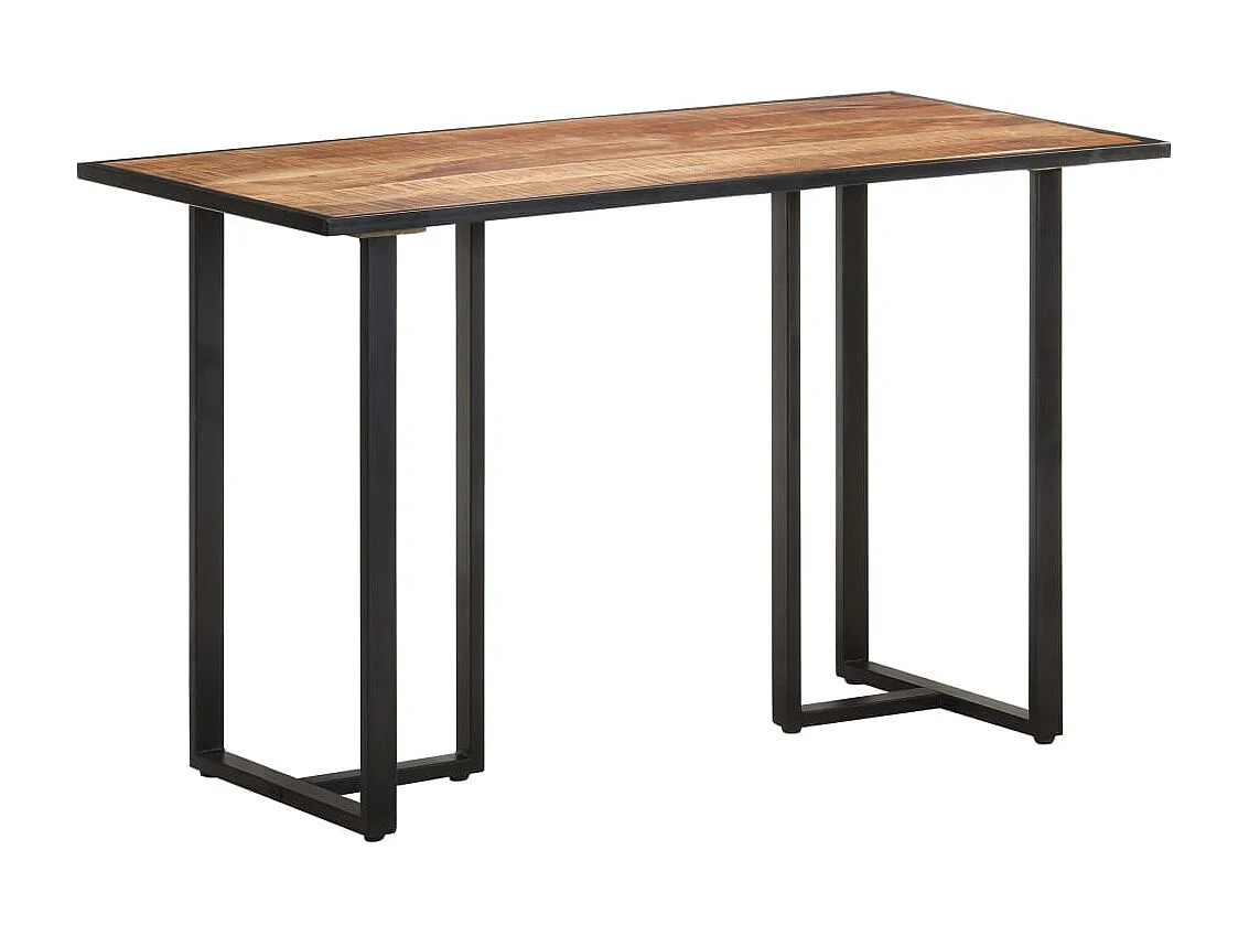 Table à manger 120 cm Bois de manguier brut