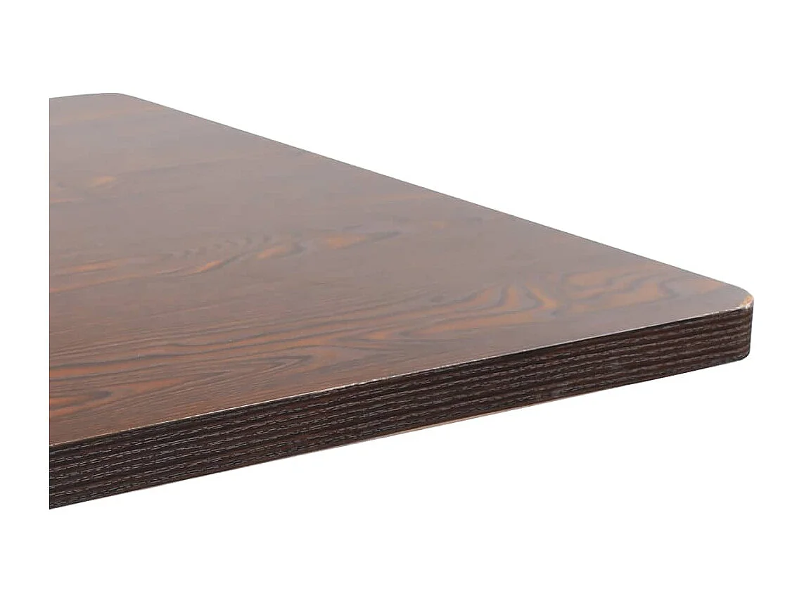 Table de bistro Marron foncé 80x80 cm MDF