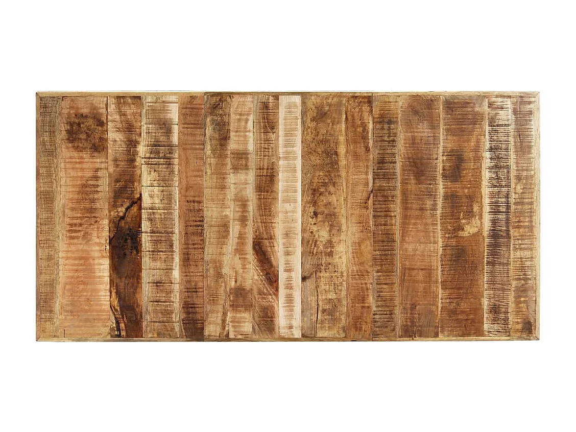 Mesa de comedor de madera maciza de mango 200x100x75 cm