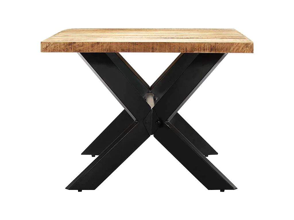 Mesa de jantar 200x100x75 cm madeira de mangueira maciça