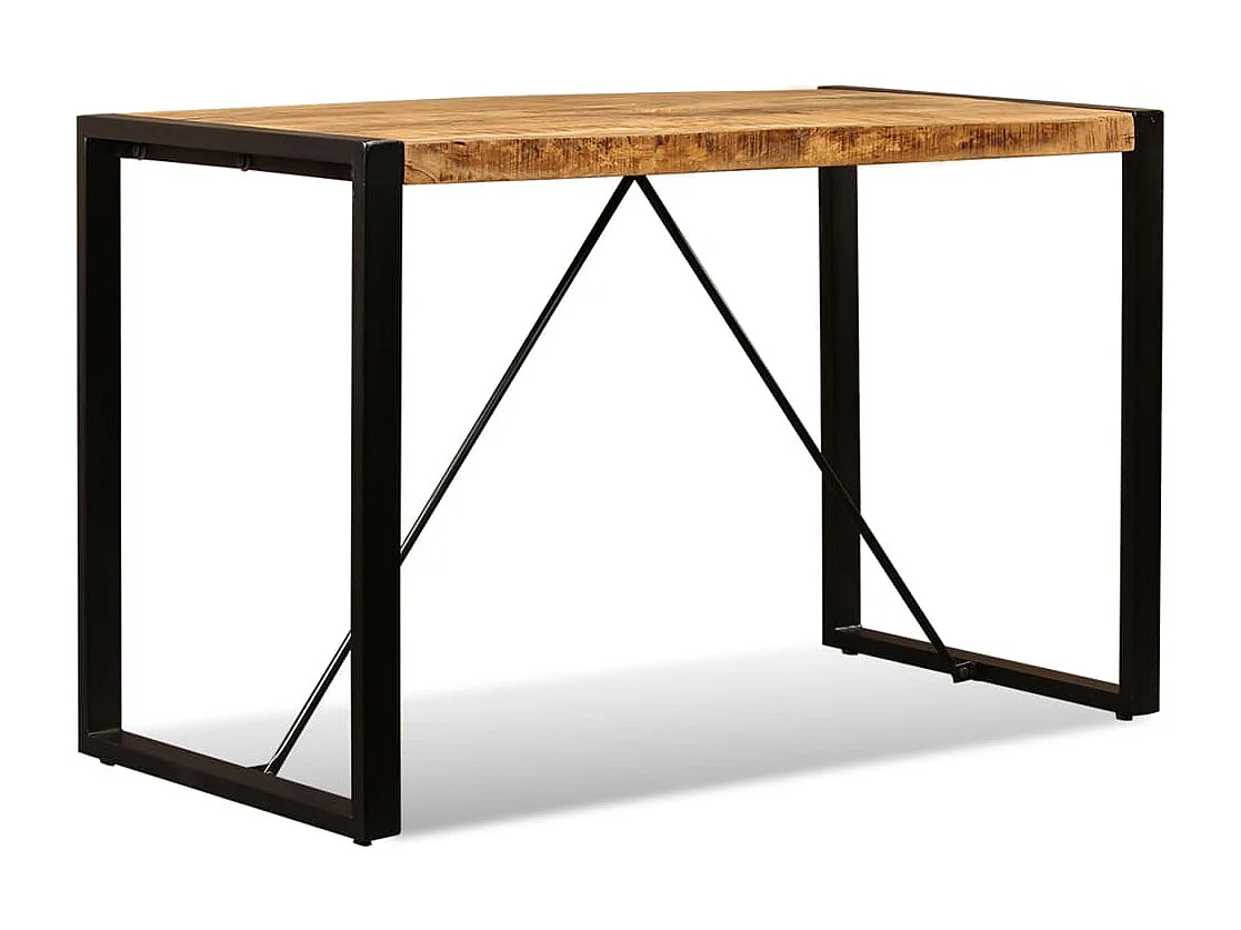 Table à manger Bois de manguier brut 120 cm