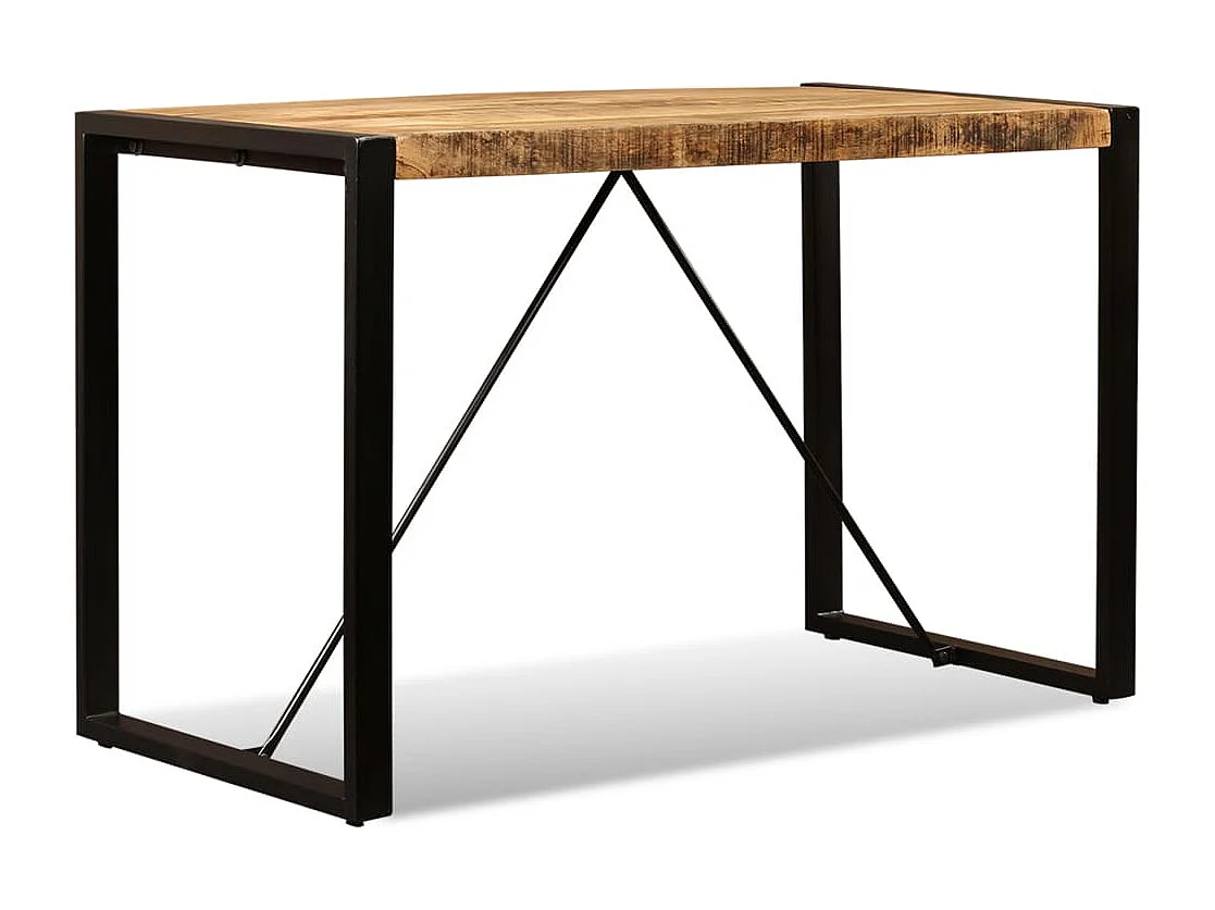 Table à manger Bois de manguier brut 120 cm