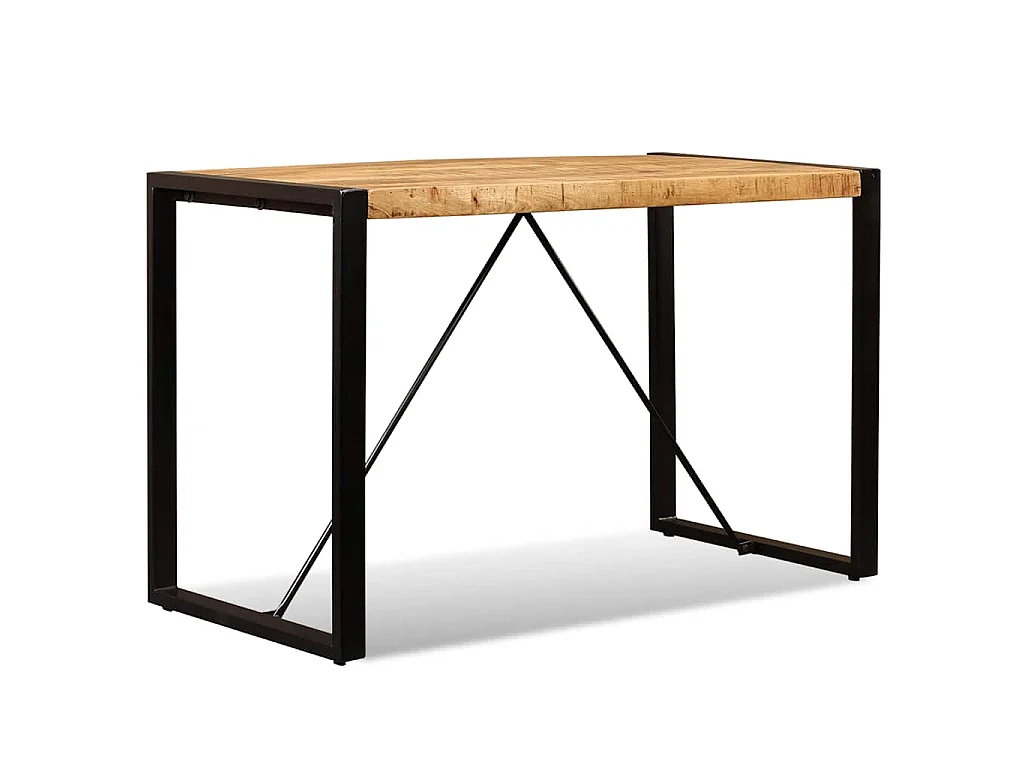 Table à manger Bois de manguier brut 120 cm