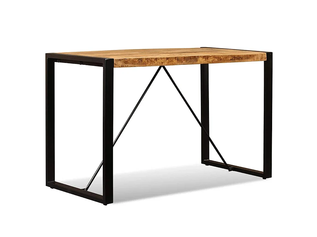 Table à manger Bois de manguier brut 120 cm