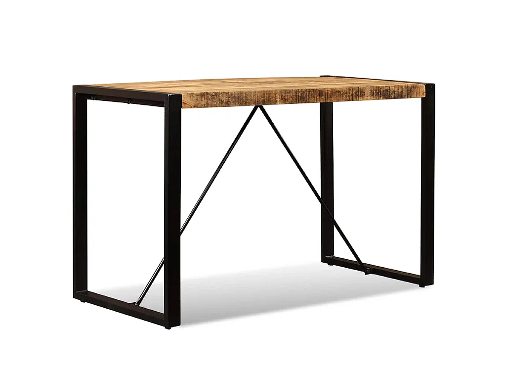 Table à manger Bois de manguier brut 120 cm