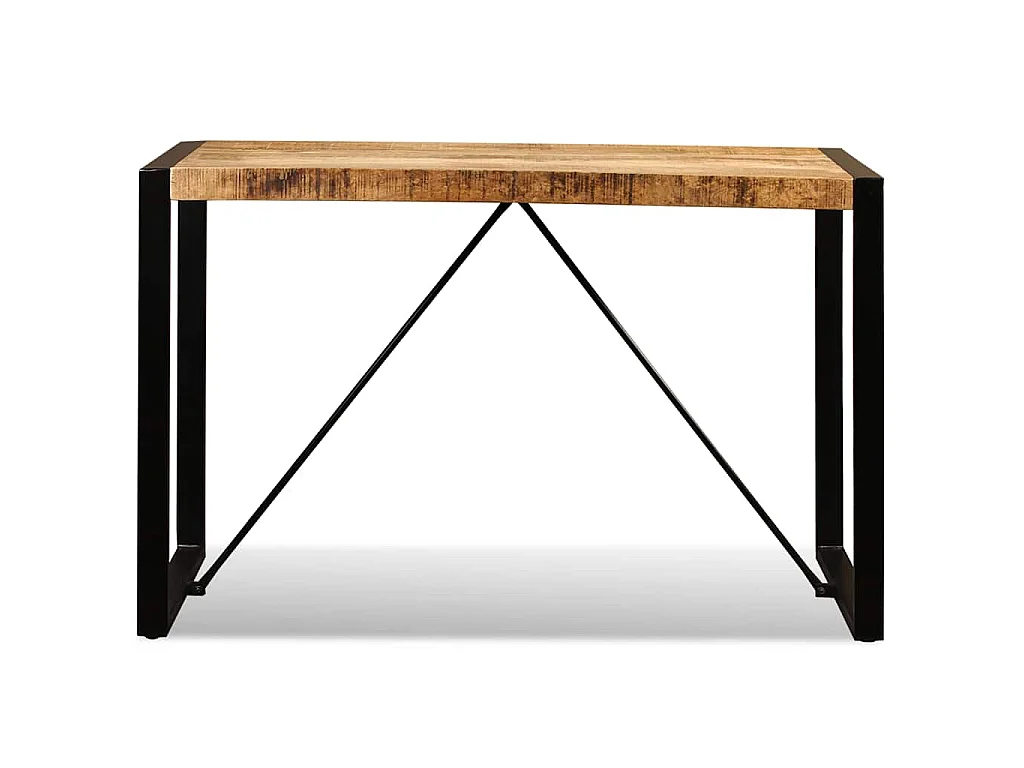 Table à manger Bois de manguier brut 120 cm