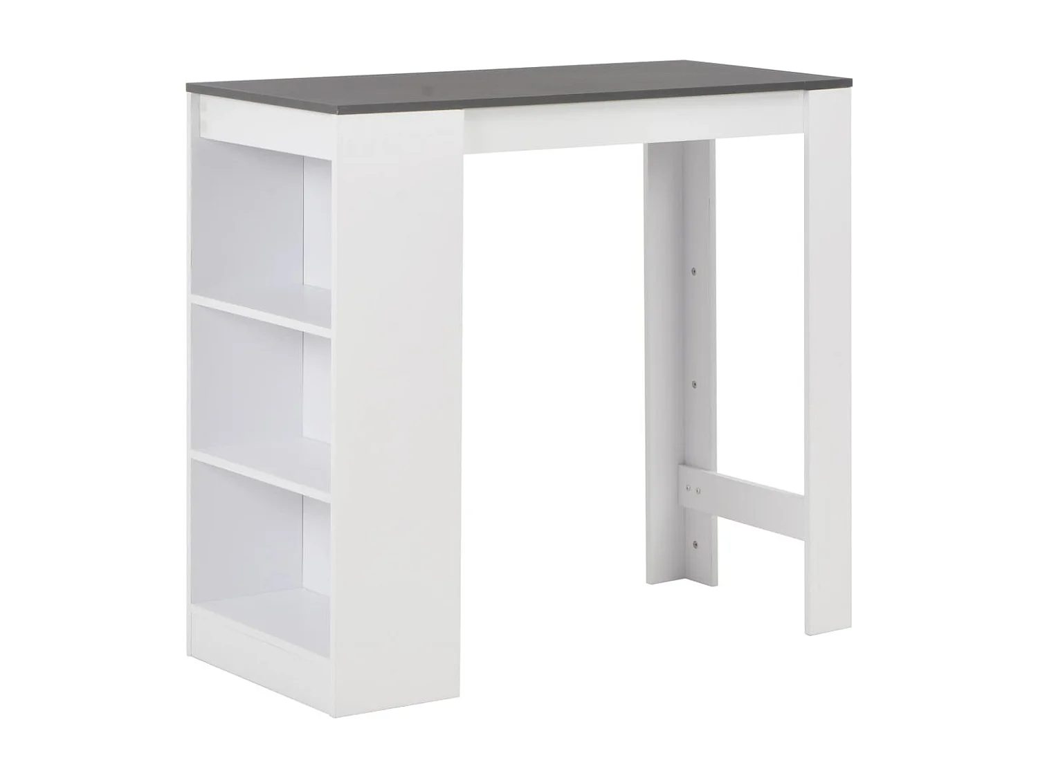Bartafel met schap 110x50x103 cm wit