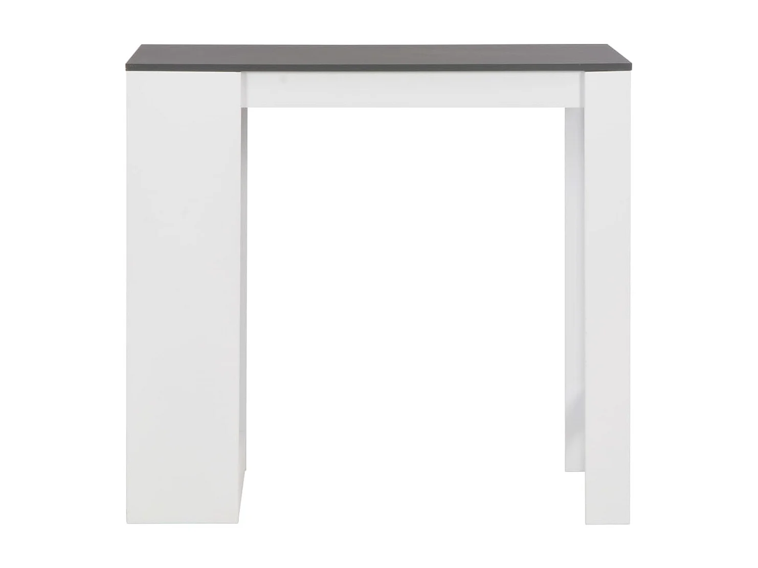 Bartafel met schap 110x50x103 cm wit
