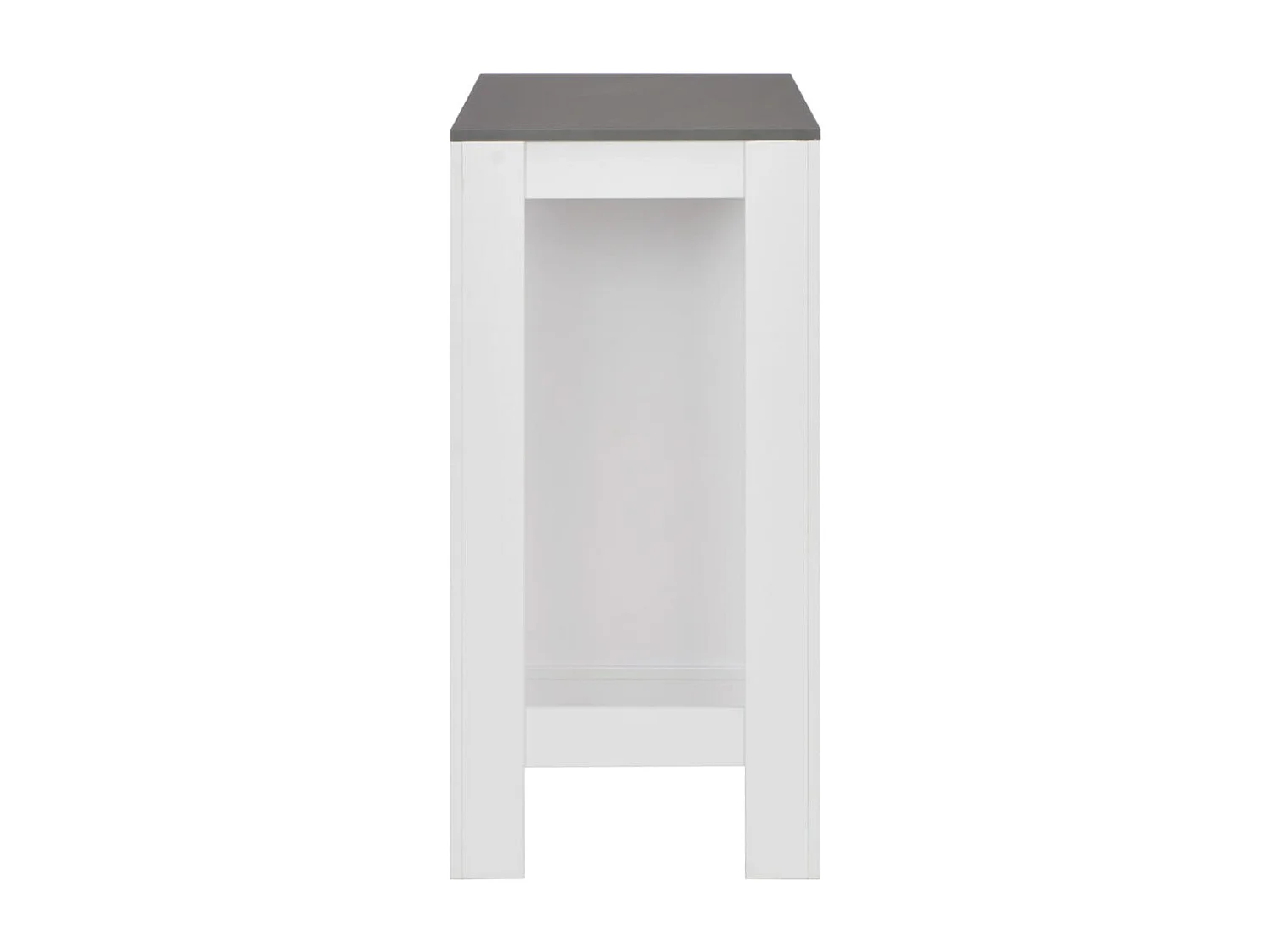 Bartafel met schap 110x50x103 cm wit