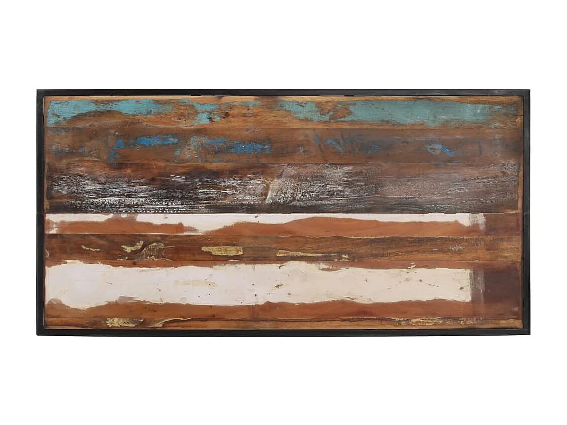 Table de salle à manger 140 cm Bois de récupération massif