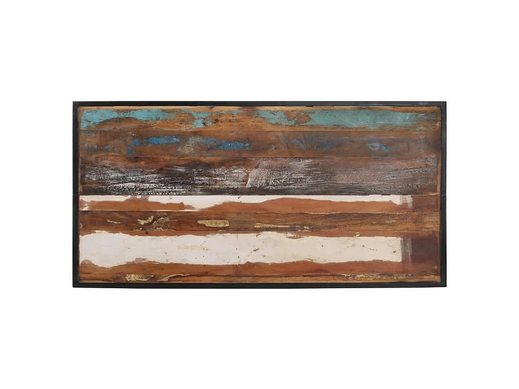 Table de salle à manger 140 cm Bois de récupération massif