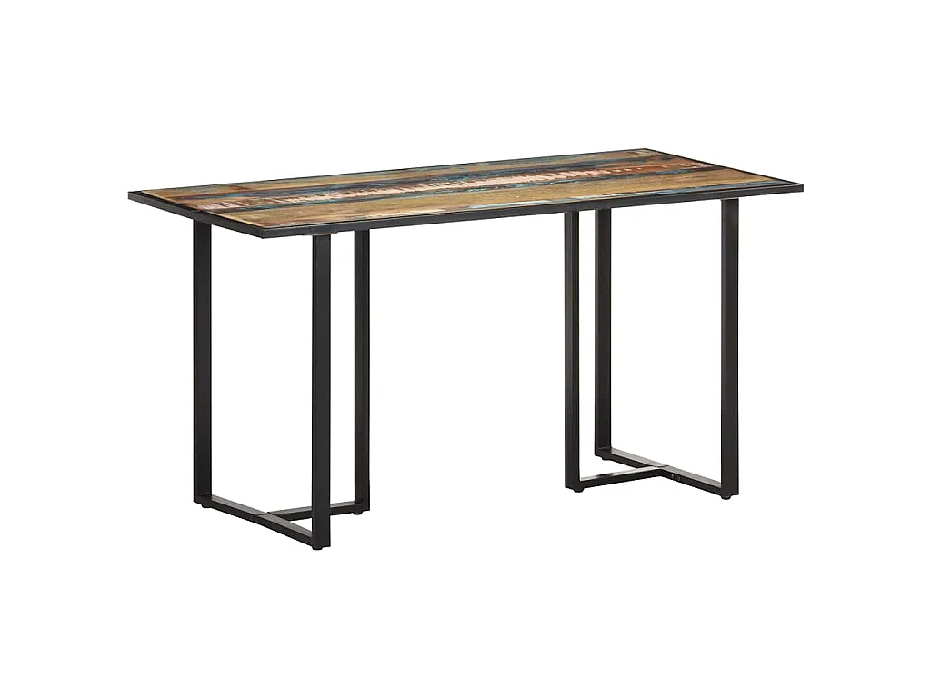 Eettafel 140 cm massief gerecycled hout