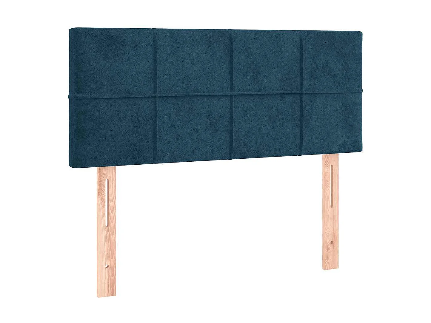 Boxspring met matras en LED fluweel donkerblauw 100x200 cm
