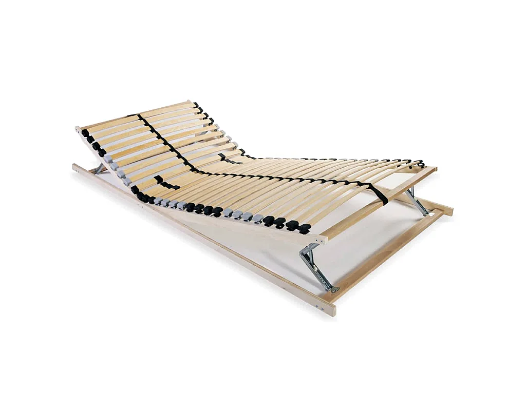 Estrado de ripas com 28 ripas 7 zonas 90x200 cm