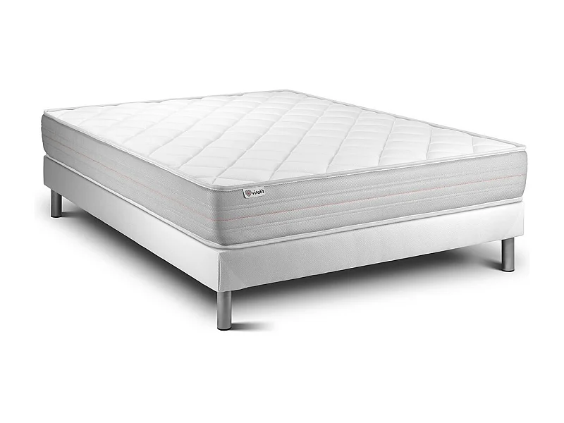 Conjunto VITALMEMO 180 x 200 cm somier Kit blanco