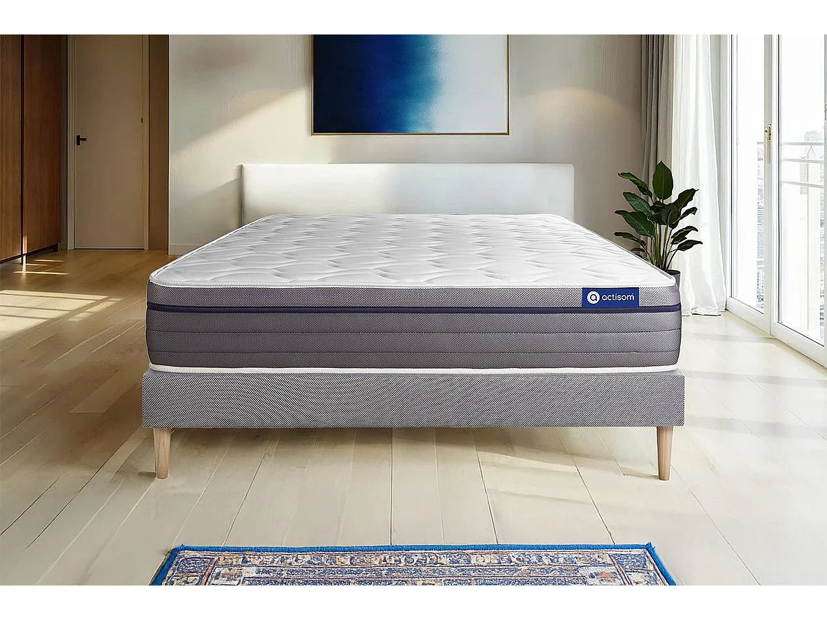 Materac Actilatex zen 140x190cm + zestaw podstawa lózka