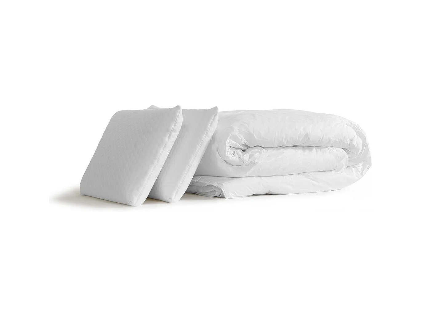 Pack prêt à dormir matelas ACTIMEMO DREAM mémoire de forme 160x200 cm 5zones confort + sommier KIT blanc + 2oreillers+couette