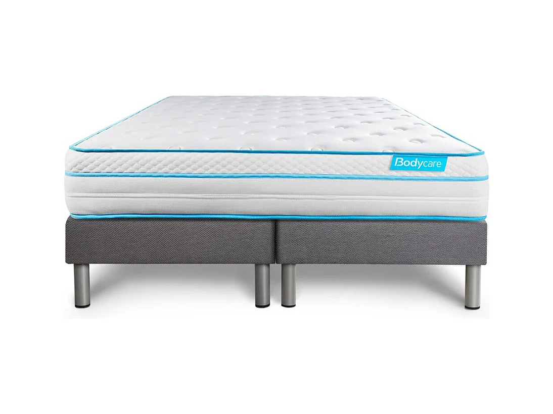 Ensemble BODYZONE+ 180x200 Ressorts ensachés, visco 5 zones Ultra épaisseur