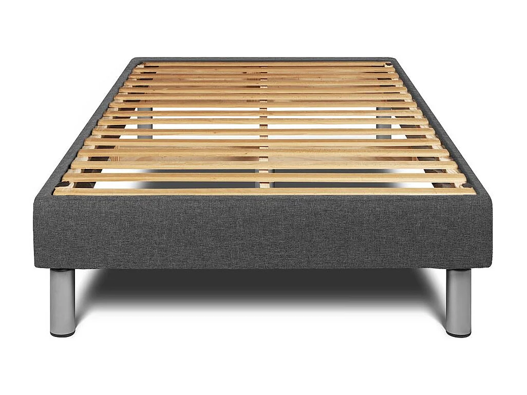 Conjunto FORM 90 x 190 cm somier Kit gris