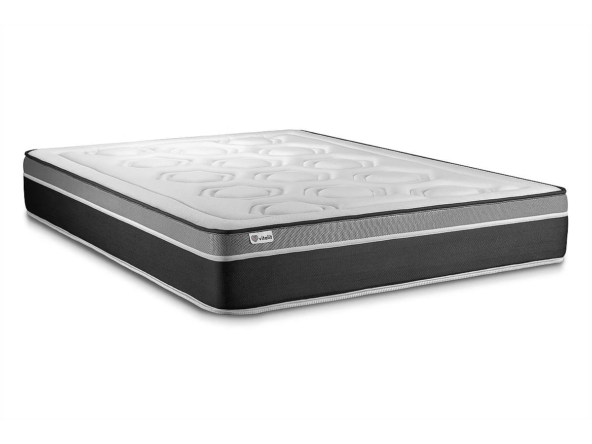 Compleet bedpakket - Matras 160x200 cm + Lattenbodem (kit) + 2 kussens + Dekbed - Vital Care
