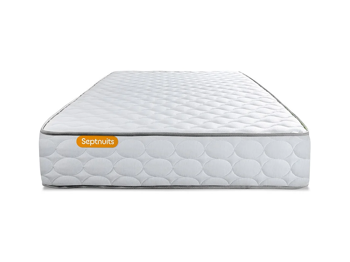 Ensemble matelas Mémoire de forme + sommier gris 90x200 Memo