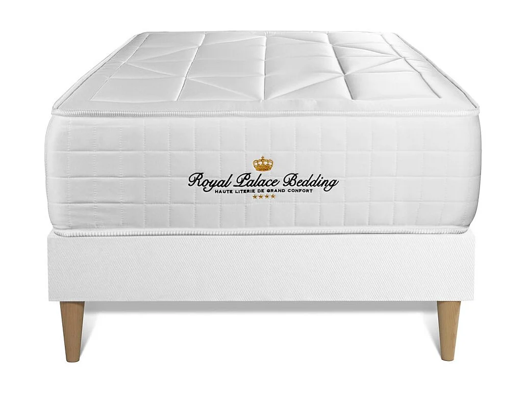 Ensemble Matelas ressorts ensachés + mémoire de forme maxi épaisseur Windsor 90x200
