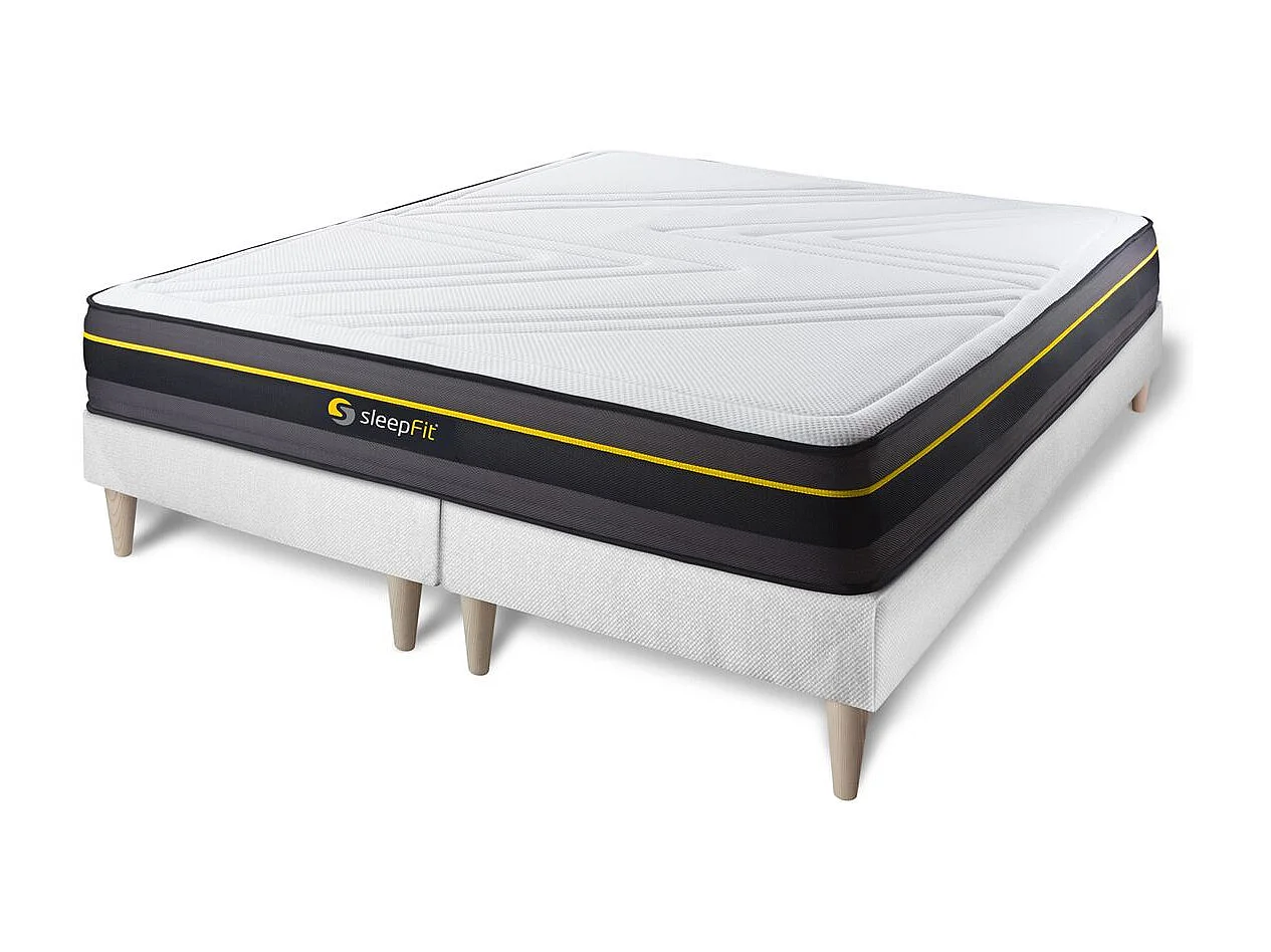 Ensemble double sommier + matelas ACTIVE à mémoire de forme 180x200